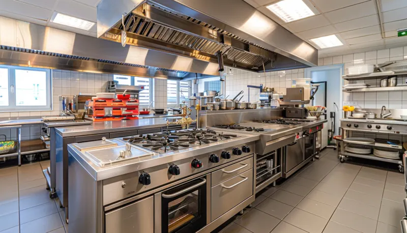 Professionelle Reinigung einer Gastronomieküche